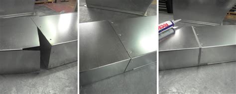 rectangular sheet metal ducts are sealed using|how to join rectangular duct.